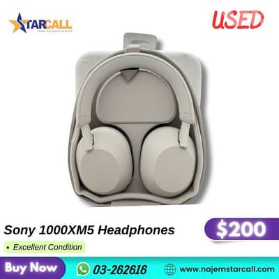 Sony 1000XM5 Headphones  Excellent Condition