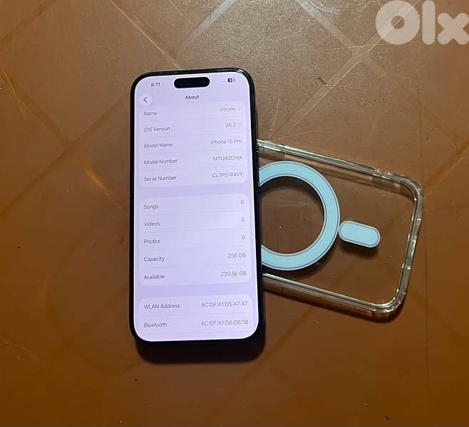 IPHONE 15 pro 256g battary 90% 5