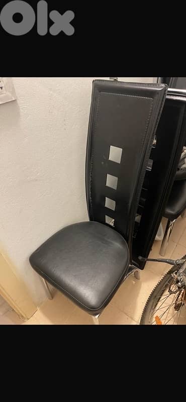 Modern Black Dining Chairs (Set of 6)