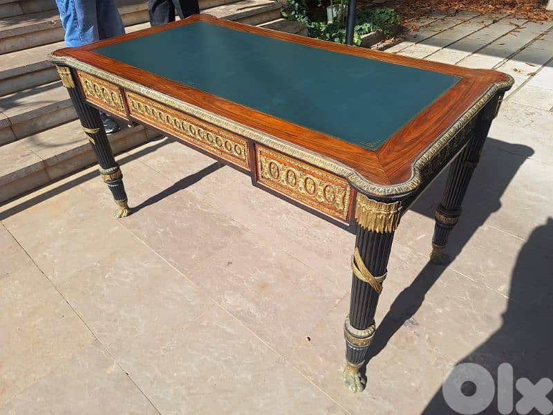 مكتب فرنسي انتيك فخم ومميز منزل برونز من الروائع لا يتكرر 5