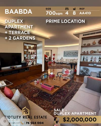 Apartment for sale in Baabda AA410 شقة  للبيع في بعبدا