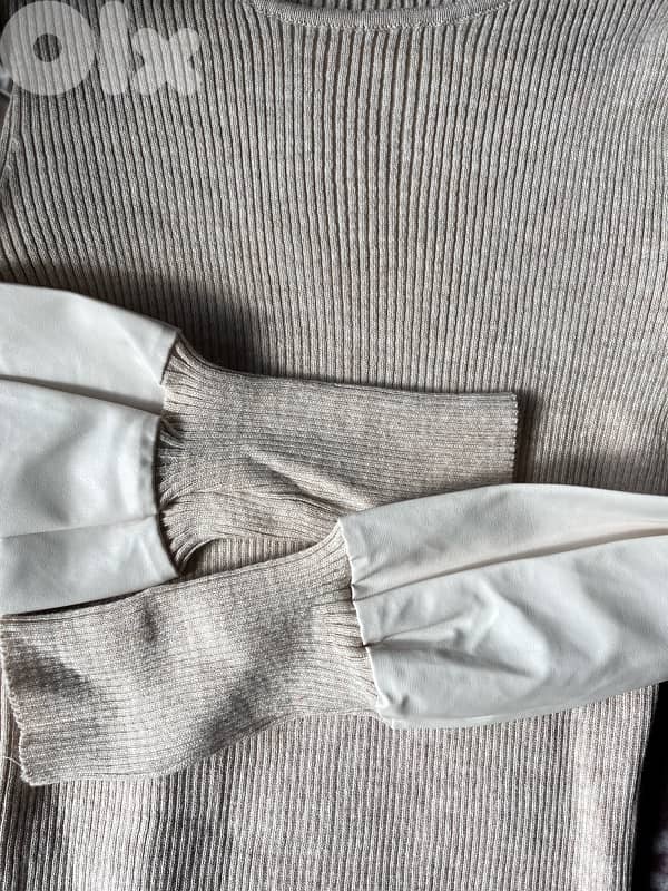 BEIGE  2 textures blouse 6