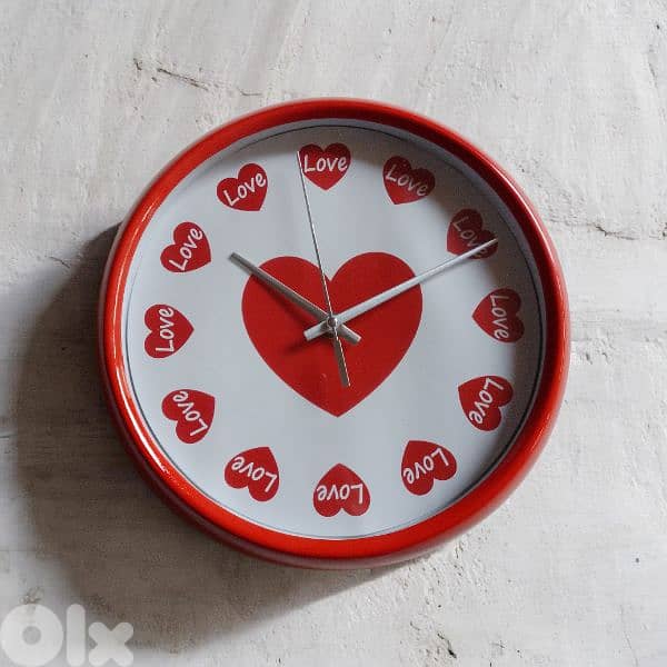 valentine's decorations clock 2