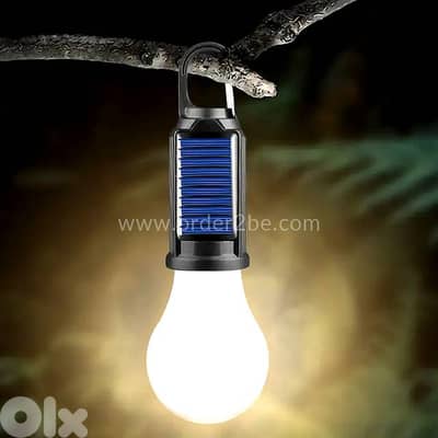 Solar & USB Camping Light — Waterproof LED Tent Lantern, Type-C Charge