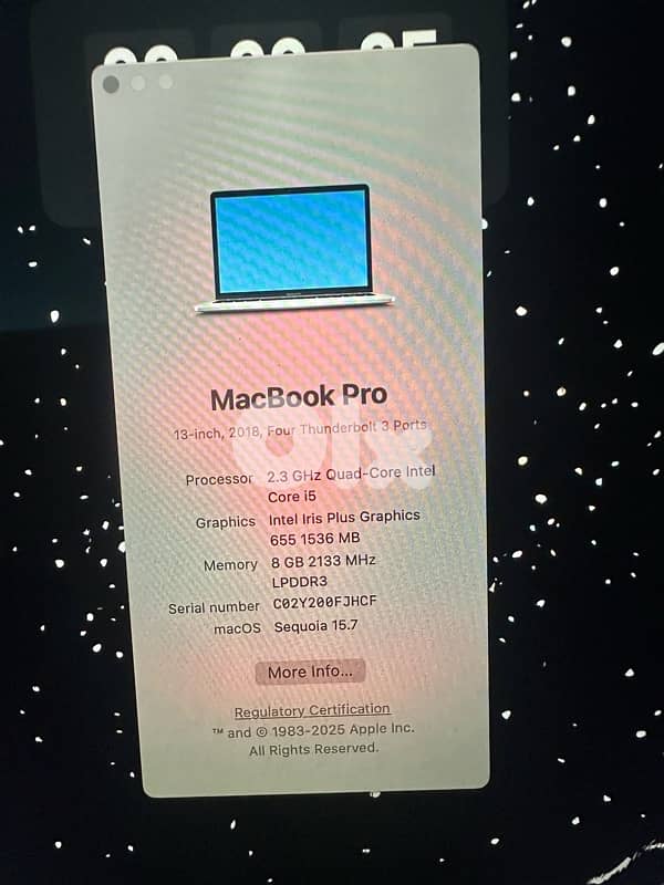 MacBook pro 2018 1