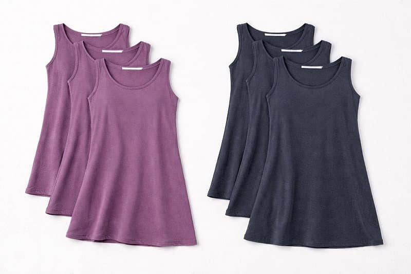 Girls & Women's Cotton Tank Nightgown Sleeveless 1