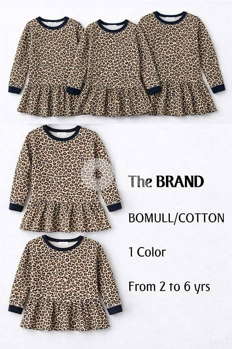 Baby's Leopard Print Dress. . 3Pcs for 10$ 2