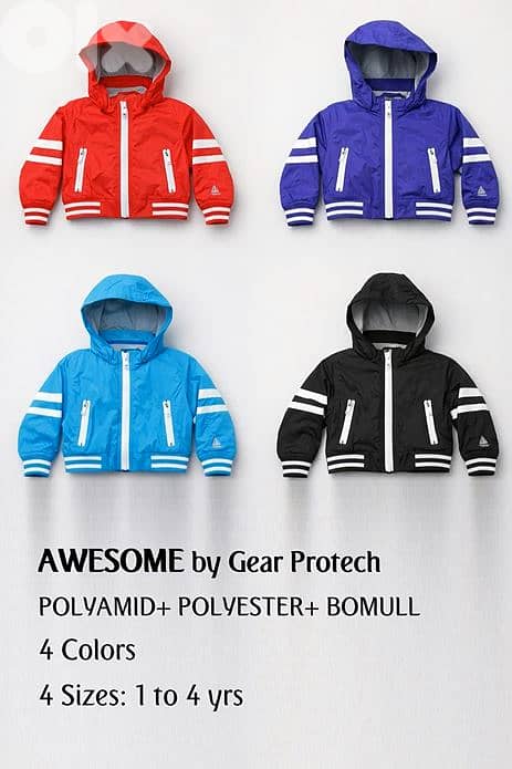 Baby's Lined Rain Jacket. . WindProof 1