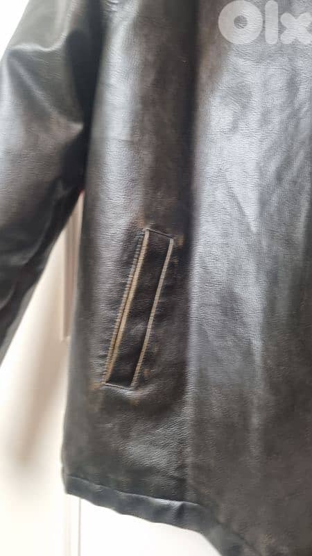 leather jacket  size L        03376986 1