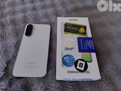Samsung A56 - 5G - 256/8 gb white, in excellent condition,  with box