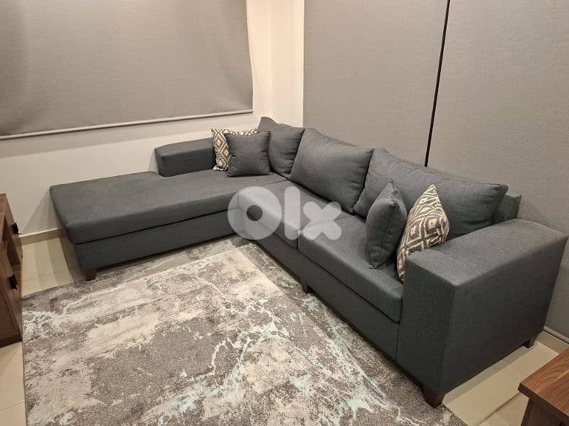 corner and dining table with chairs for sale 3