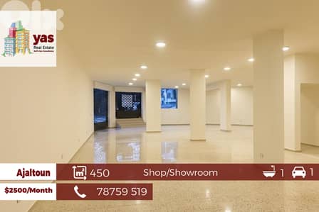Ajaltoun 450m2 | Prime Spacious Showroom/Shop | Excellent Condition |