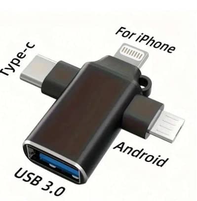 3in1 OTG Adapter Type-C Micro USB Lightning 3.0