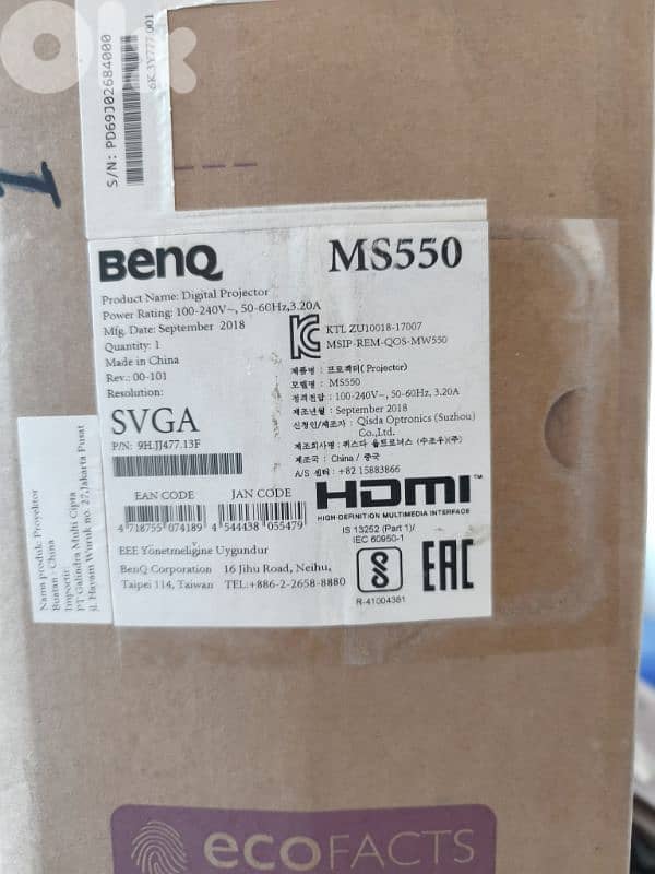 Benq Business Projector MS550 5
