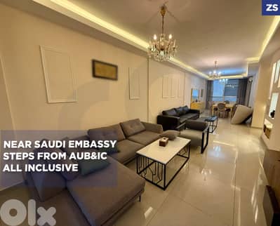 230sqm fully furnished for rent in Manara-beirut ! REF#ZS131237 !