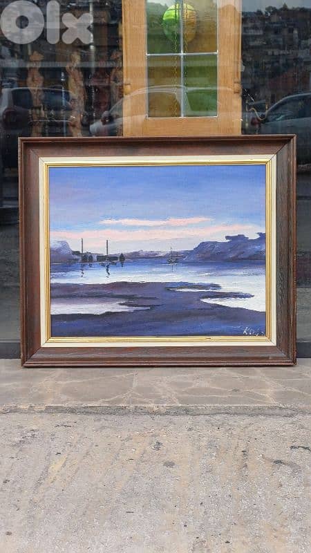 لوحة رسم زيتي اوروبية 1