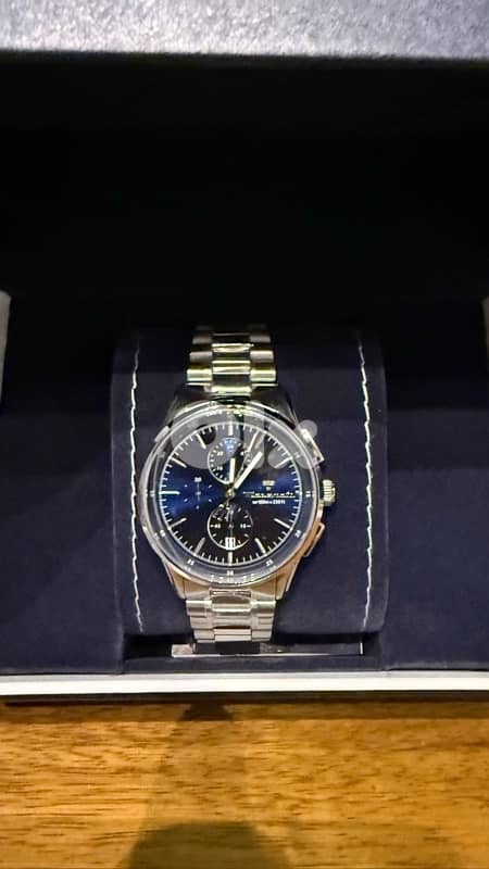 maserati blue navy watch 1