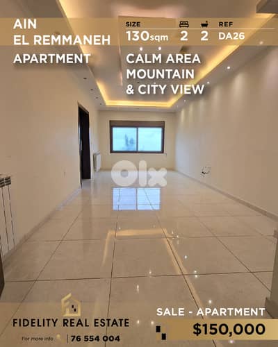 Apartment for sale in Ain El Remmaneh DA26 شقة للبيع في عين الرمانة