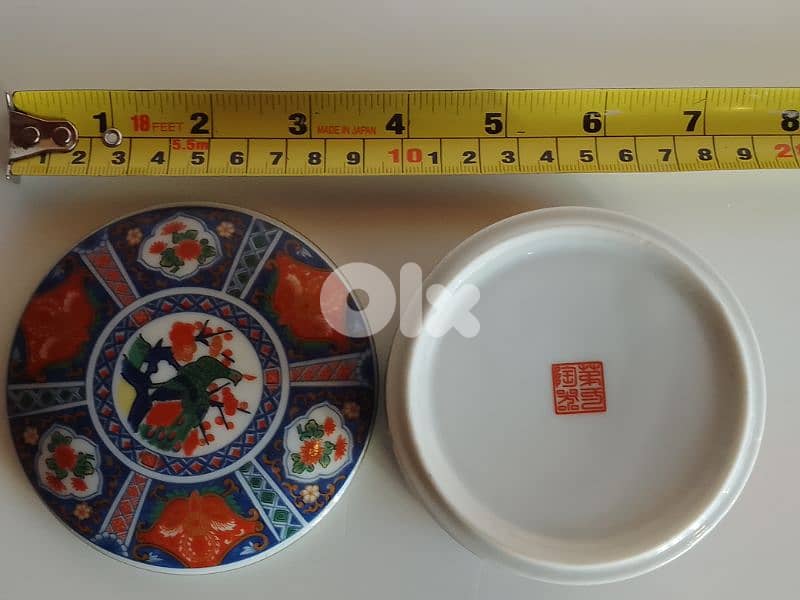 Vintage Takahashi Imari Porcelain Hand Painted Trinket Box. 6