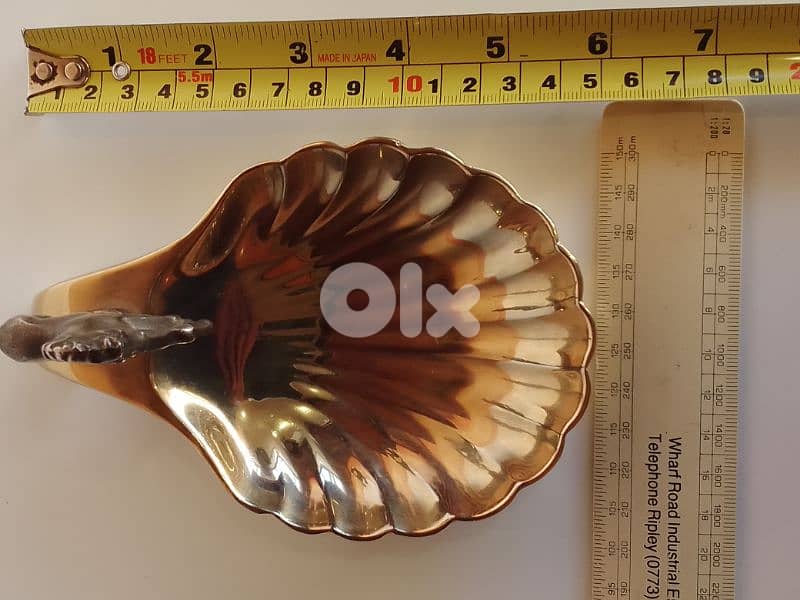 Vintage ZBA Silver Plated Seba horse and shell trinket dish 9