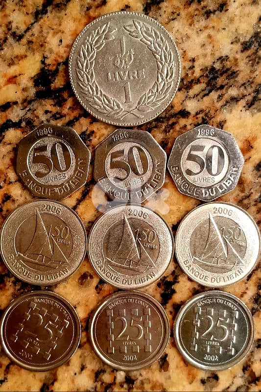 Mix of Lebanese Coins 1