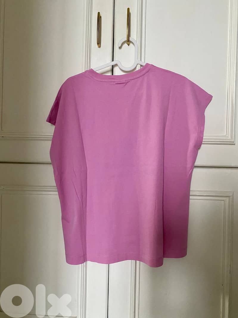 Pink shirt with design from Zara, size 164cm 13-14 years 1