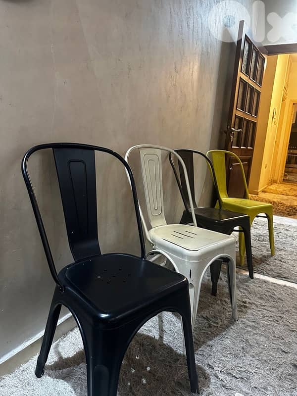 steel chairs in excellent condition. 30$/chair 1