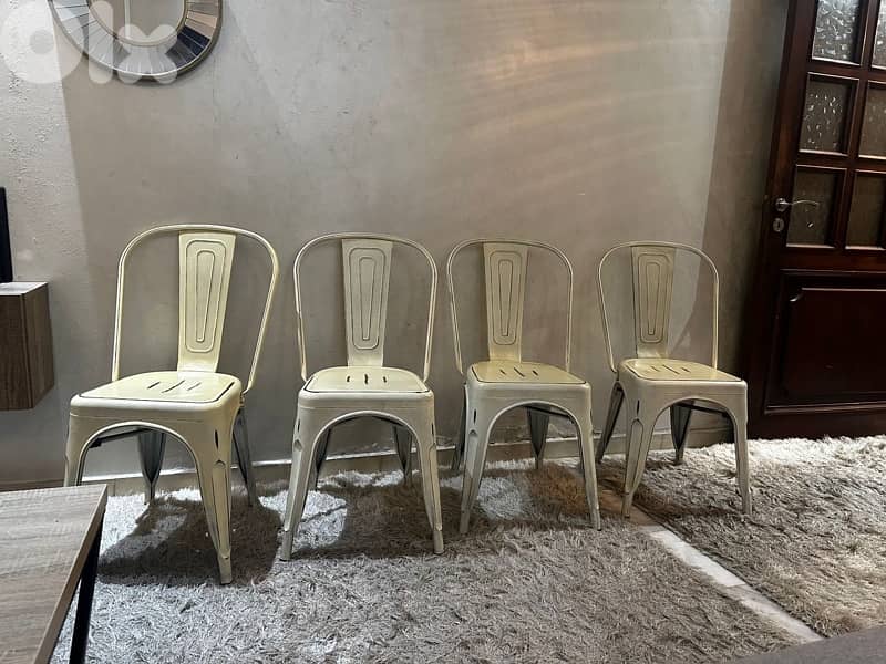 steel chairs in excellent condition. 30$/chair 6