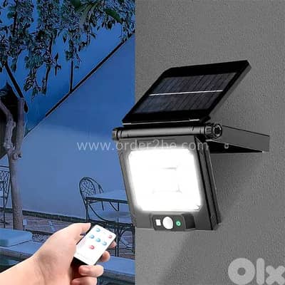 750-Lumen Solar Wall Light: Motion Sensor, Dual Power & IP65 Security