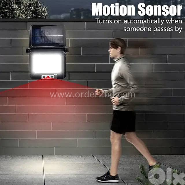 750-Lumen Solar Wall Light: Motion Sensor, Dual Power & IP65 Security 4