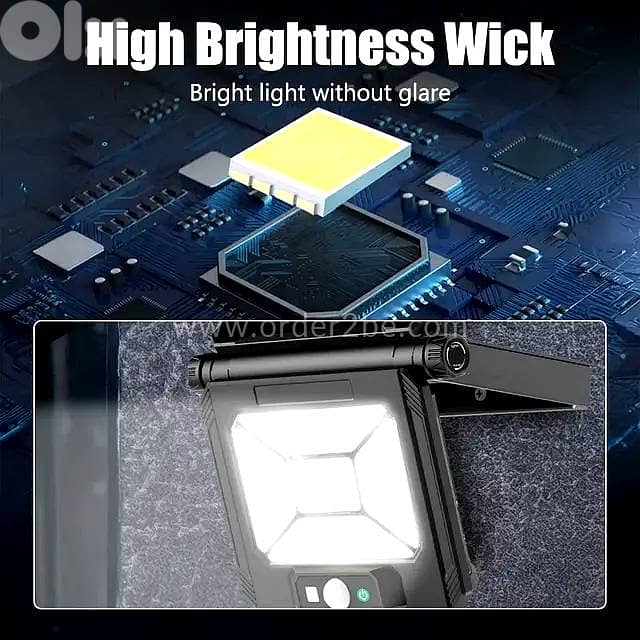 750-Lumen Solar Wall Light: Motion Sensor, Dual Power & IP65 Security 7