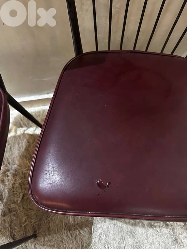 4 vintage leather chairs from 70's. 180$ 3