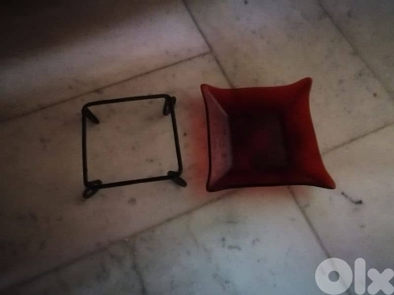 Vase/شروة ٣ قطع زجاج 3