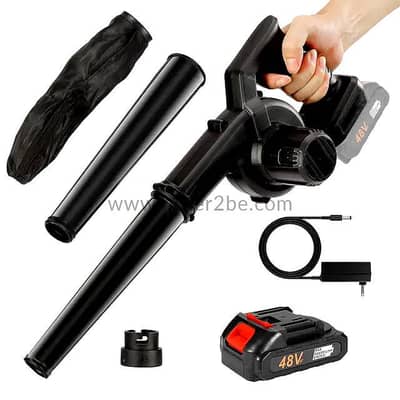 48VH Cordless 2-in-1 Leaf Blower — Vacuum Kit with Dual Battery Power