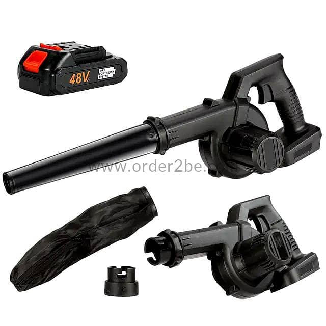 48VH Cordless 2-in-1 Leaf Blower — Vacuum Kit with Dual Battery Power 2