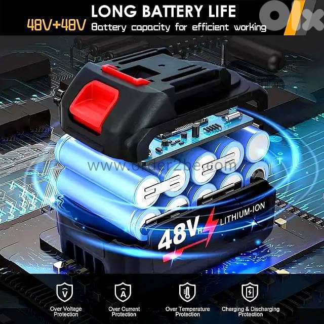 48VH Cordless 2-in-1 Leaf Blower — Vacuum Kit with Dual Battery Power 6