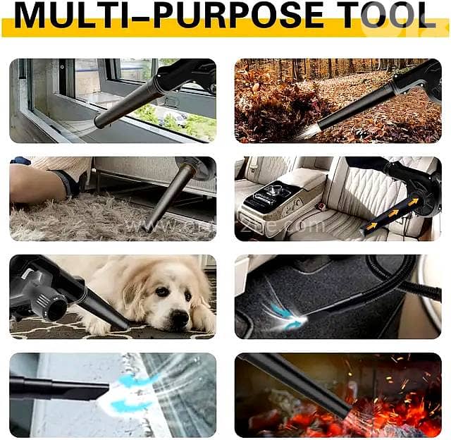 48VH Cordless 2-in-1 Leaf Blower — Vacuum Kit with Dual Battery Power 7