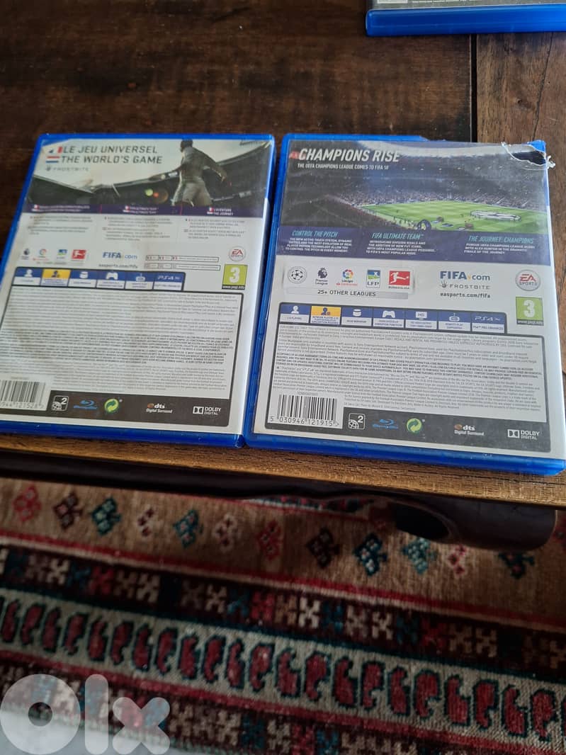 2 ps4 cds fifa 18 and 19 1