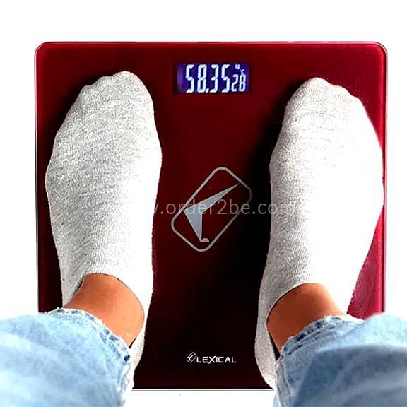 Lexical 180kg Digital Bathroom Scale — 0.05kg Precision Tempered Glass 2