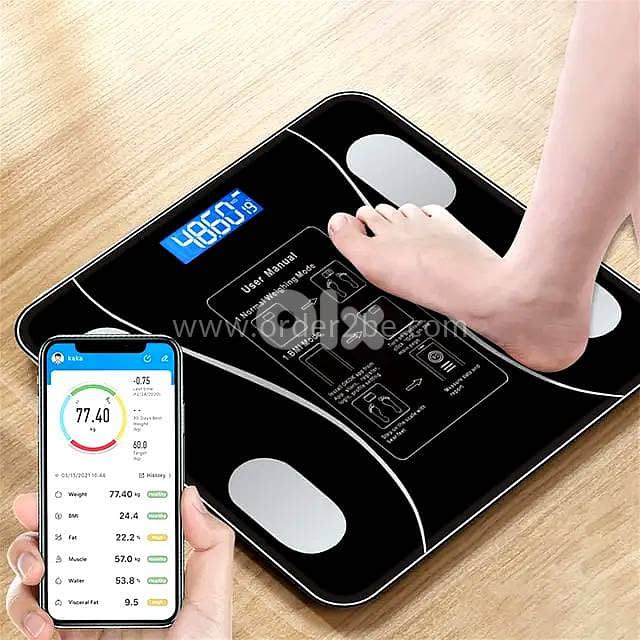 17-Metric Bluetooth Smart Scale: Body Composition Analysis & App Sync 1