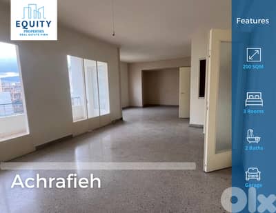 200 SQM Apartment For Sale In Achrafieh شقة للبيع #JZ3024