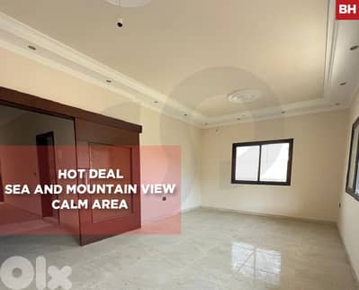 145 SQM, with Sea & Mountain View,  Calm Area, ghazieh REF#BH131269