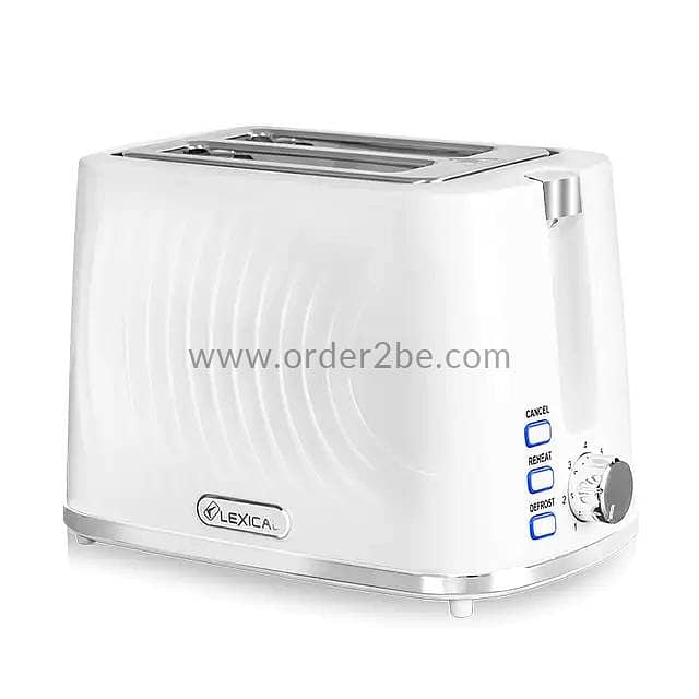 Lexical 900W 2-Slice Toaster: 7 Browning Levels & Removable Crumb Tray 1
