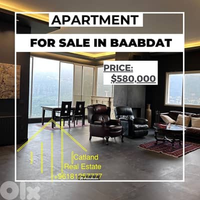 Duplex for sale in Baabdat 330m2 with heavenly view only for 580,000$