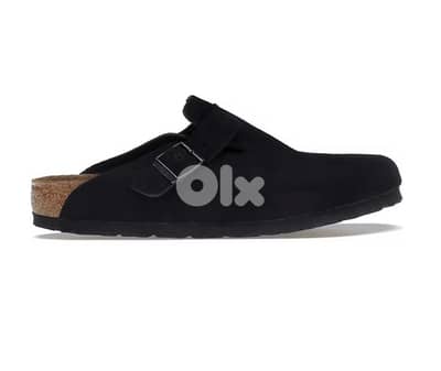 Birkenstock Boston Soft Footbed , suede black , size 46