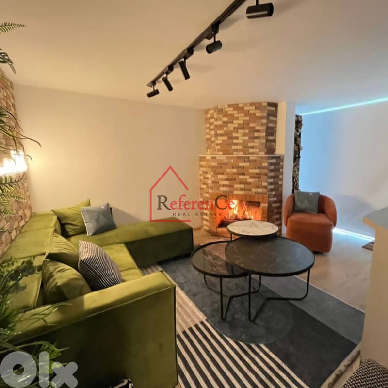 Furnished chalet for rent in Mzar شاليه مفروشة للإيجار في عيون السيمان 3