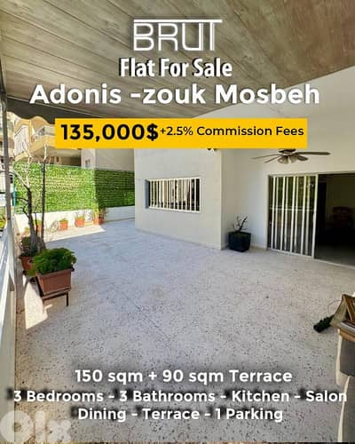 150 sqm +90 sqm Terrace Apartment for sale IN Adonis