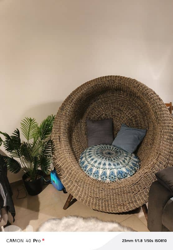 Oversized Indian rope lounge chair – 1.6 meter height 1