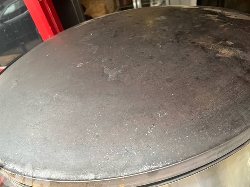 صاج 85 سنتي شبه جديد 3عيون غاز 1