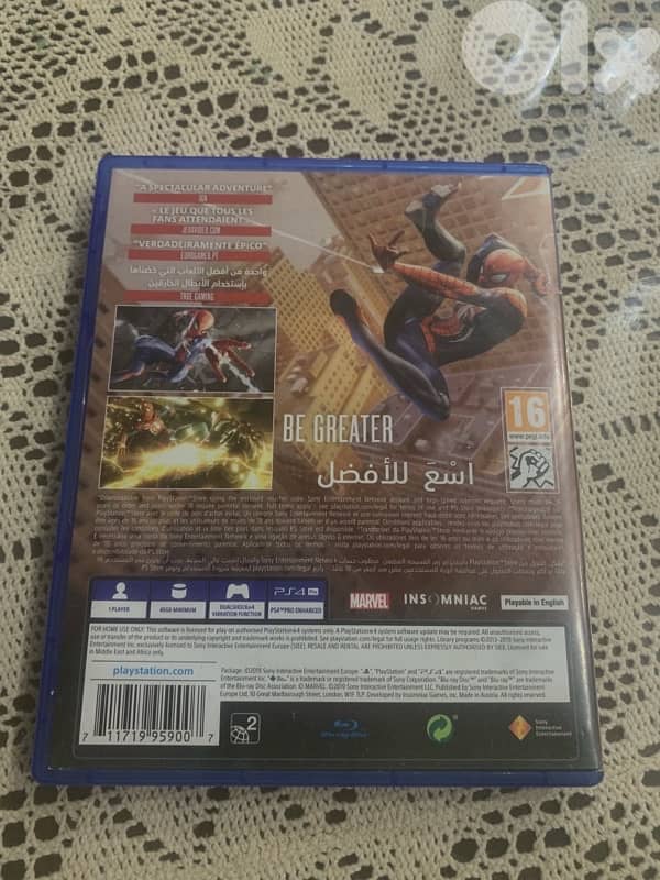 Marvel Spiderman (Ps4 Game) 1